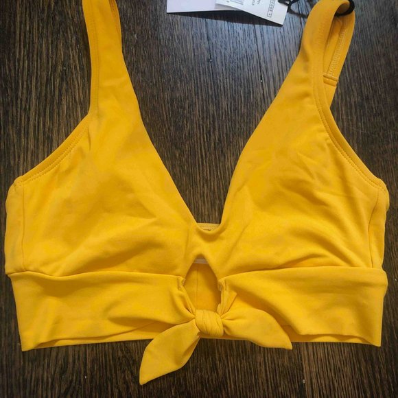 Robin Piccone Ava Twist Bottom (Size S in Marigold) - Picture 5 of 8